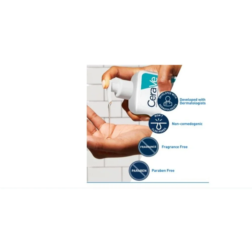 CeraVe Acne Treatment Face Wash, 8Oz Salicylic Acid Cleanser with Purifying Clay